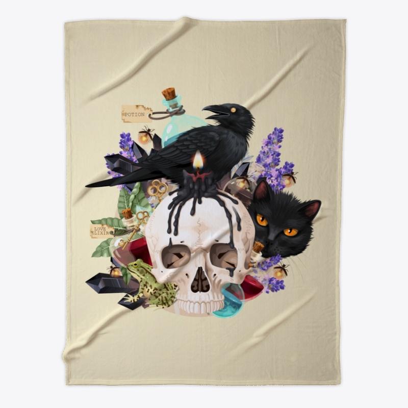 PWF Raven Skull Cat